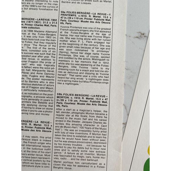 Folies Bergère, La Revue, Y Printemps, Morton, Spinelly, Music Hall Posters, - Picture 3 of 5